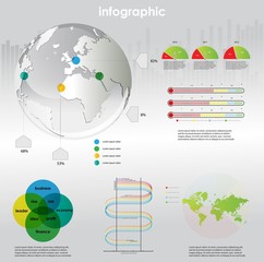 infographic vector graphs and elements. vector illustration.