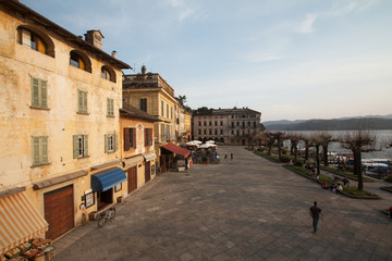 Fototapeta na wymiar Orta San Giulio - Piazza Motta