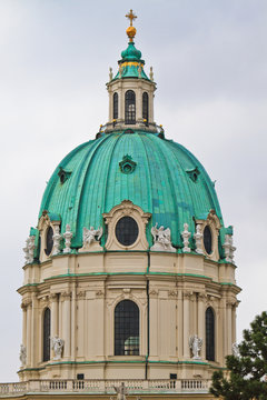 Dome of the Karlskirche (St. Charles's Church), Vienna, Austria