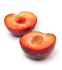 red plum close up