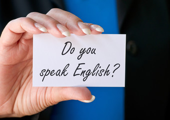 Do you speak English ?