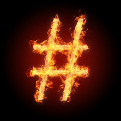 Fonts and symbols in fire for different purposes - #
