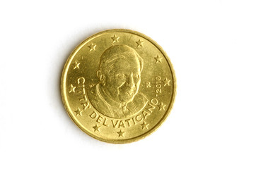 Vatican 50 euro cent coin