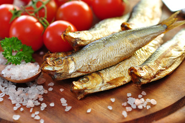 Salzkristalle, Fisch