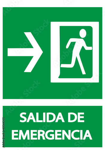"Salida de emergencia" Imágenes de archivo y vectores