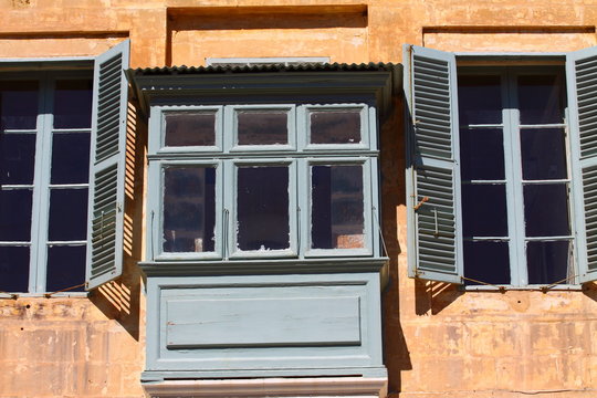 Traditional Maltese balcony, Valletta, Malta