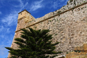 View of Rabat (Victoria) fortress (Gozo, Maltese islands)