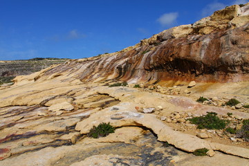 Fototapeta na wymiar Landsacpe Comino i Gozo wysp