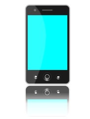 Smartphone, leeres Display