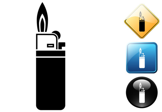 Lighter pictogram and icons