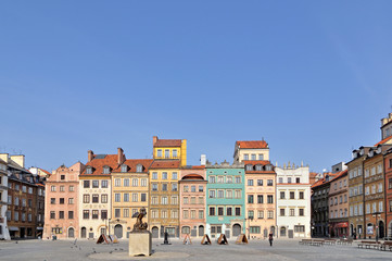Warsaw Old Town - obrazy, fototapety, plakaty