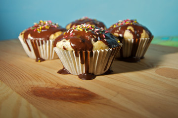 muffin al cioccolato e granella...