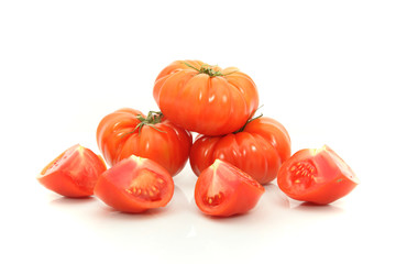 Beefsteak tomatoes cross section