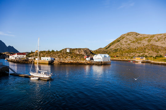 Cottage on norwegian island Skrova under renovation