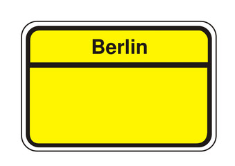 Ortsschild - Berlin
