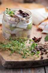 Marinated herring