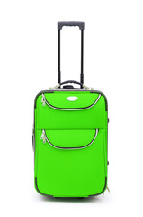 Luggage concept with case on the white