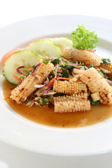 Thai Spicy Squid Salad (Yam Pla Muke)