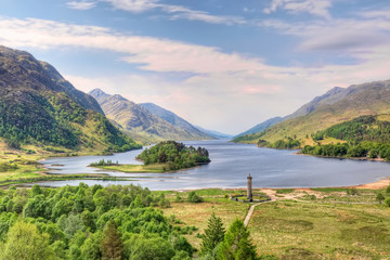 Beautiful landscape of  Loch Shiel, Scotland