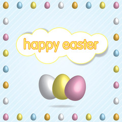 happy easter multicolor en