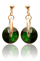 Beauty fashion concept with earrings