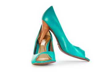 Female shoes in fashion concept