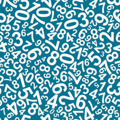 Seamless pattern with numbers