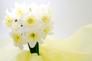 水仙のフラワーアレンジメント