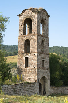 Belltower In Voskopoja (Moscopole), Albania