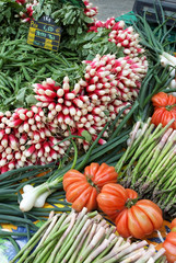 étalage fruit et légume du marché