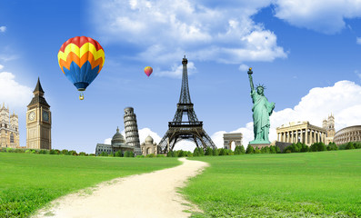 European holidays - travelling background. concept