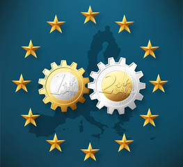 Euro signs 10 - obrazy, fototapety, plakaty
