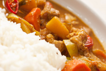 Delicious pork curry