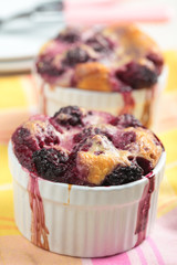 Blackberry clafoutis