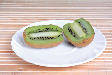 Some kiwi on the plate