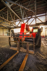 Obraz premium Industrial lift truck