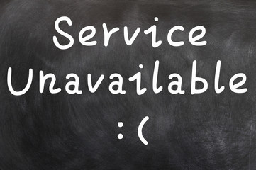 Fototapeta premium Service unavailable