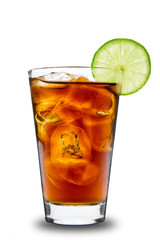 Cola drink, isolated on white background