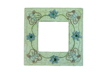 Frame with an ornament
