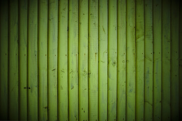 Green wood wall - obrazy, fototapety, plakaty