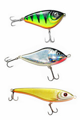 Fishing Lure (Wobbler) Isolated on White Background