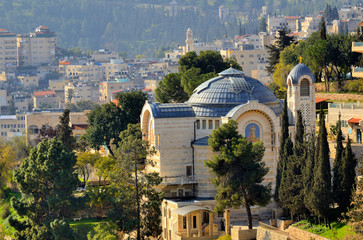 Obraz premium Hagia Maria Sion Abbey in Jerusalem, Israel