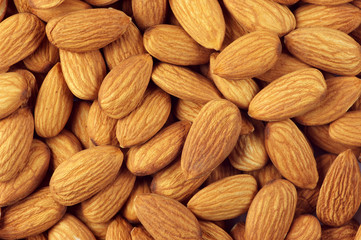 Fototapeta premium Almonds close-up