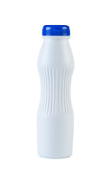 Plastic bottle on white background.