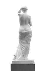 Fototapeta na wymiar Statua kobiety patrzeć wstecz.