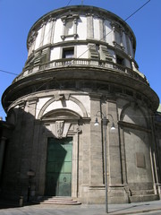 Fototapeta na wymiar Tempio di San Sebastiano in via Torino a Milano nel 2012