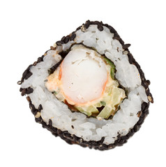 sushi on the white