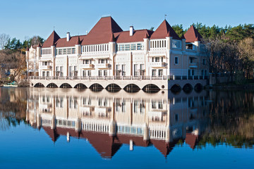 Fototapeta premium beautiful old-styled mansion
