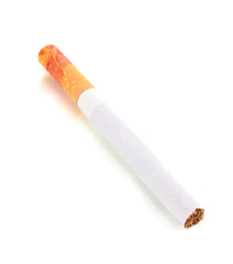 Cigarette butt isolateed on white