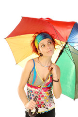 Girl with umbrella 006